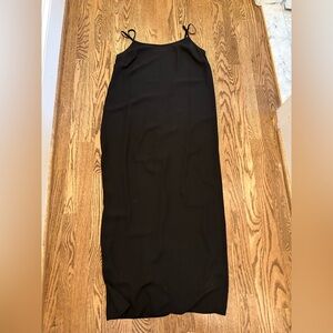 J. Crew washable silk Black dress, size M